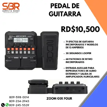 Pedal de guitarra zoom g1x four