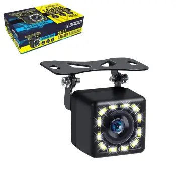 Camara reversa cuadrada c/led spider