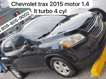Chevrolet trax 2015 motor 1.4 lt turbo 4 cyl negro