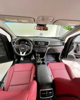 Kia sportage 2022 lx clean carfax interior en piel rojo