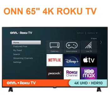 Televisor onn 65 pulgadas 4k hdr roku eeuu smart nueva 31500