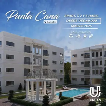 Apartamentos de 1 2  3 habitaciones desde us49000 en punta cana