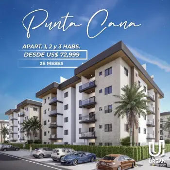 Bellos apartamentos de 1 y 2 habitaciones en punta cana con confotur