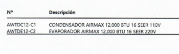 Aire acondicionado airmax 12btu inverter excelente condiciones...