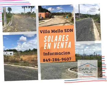 Solares en venta en villa mella santo domingo norte