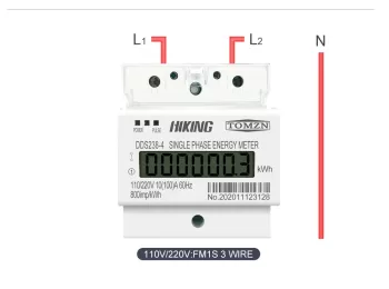 Medidor de consumo electrico 110 y 220v