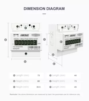 Medidor de consumo electrico 110 y 220v