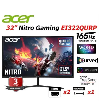 Monitor gamer acer ei322qur 32 pulgadas 144hz 1ms 2k 16500