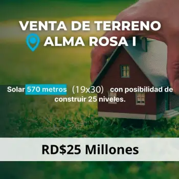 Vendo terreno en alma rosa i.