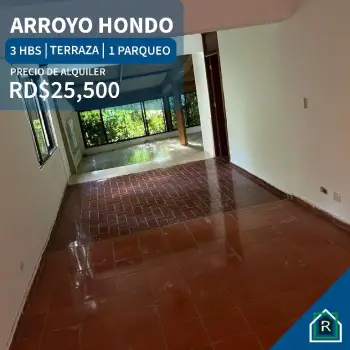 Alquiler de acogedor apartamento ubicado en arroyo hondo