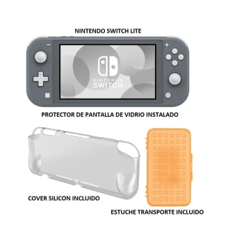 Nintendo switch lite como nuevo con extras