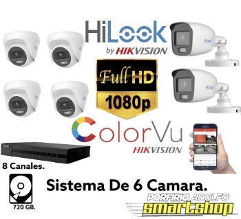 Sistema de cámaras full color hd  visión nocturna a color audio integr