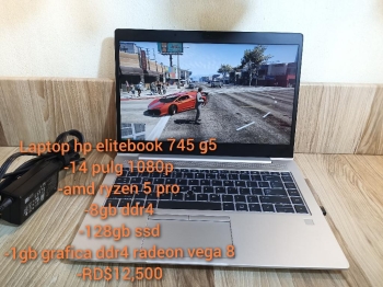 Laptop hp elitebook amd ryzen 5 pro 8gb 128gb ssd 1gb grafica radeon v