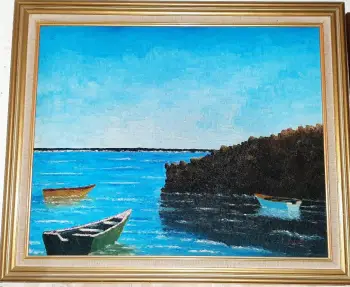 Venta o cambio 2 pinturas sobre lienzo originales de 28x34