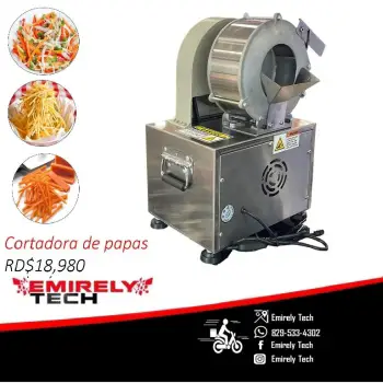 Cortadora rebanadora electrica para papas zanahorias verduras