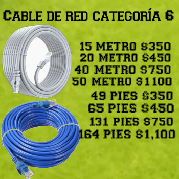 Cable de red hasta 50 metros