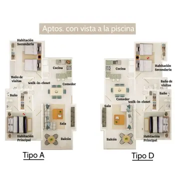 Apartamentos en las terranas samaná de dos habitaciones