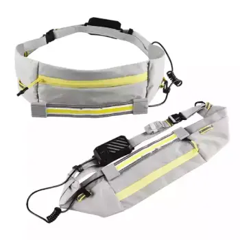 Riñonera para correr con luz led bolso deportiva impermeable maricona