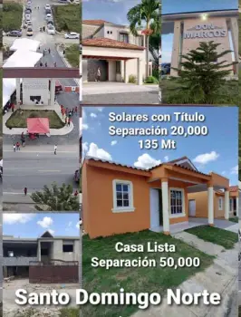 Solares de 180 mts2 listo para que construya su casa.