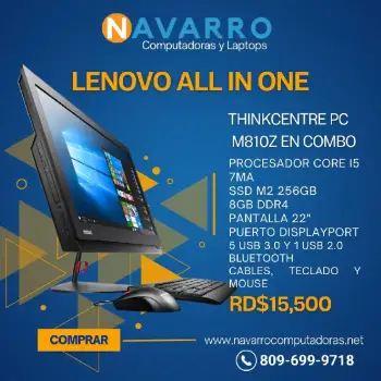 Computadora todo core i5 de 7ma generacion 8gb 256gb ssd