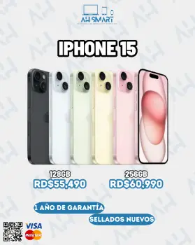 Iphone 15 128gb 256gb sellados nuevos factory 1 año de garantía