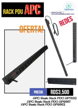 Pdu para rack marca apc