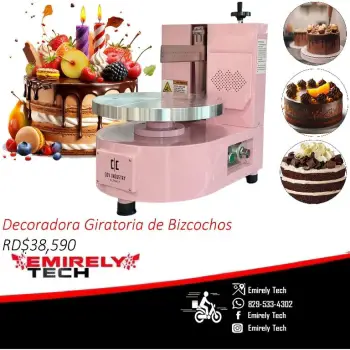 Maquina de recubrimiento giratoria decoradora de bizcochos pasteles ta