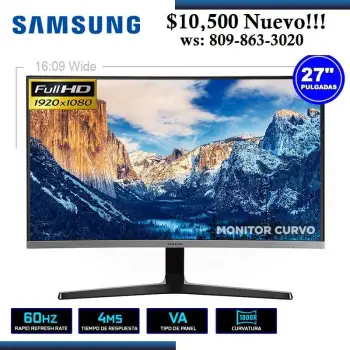 Monitor curvo samsung 27 pulgadas cf390 fhd con hdmi nuevo 10500