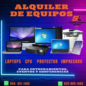 Alquiler de computadoras y proyectores