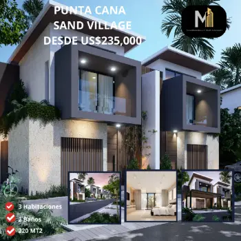 Vendo villa en punta cana