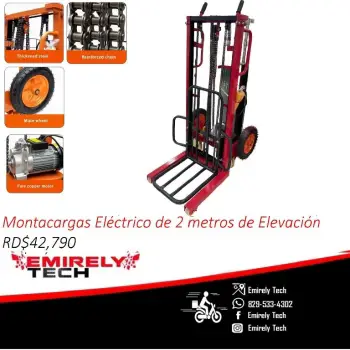 Montacargas grua carretilla de 2 metros de elevacion electrico de 200k