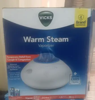 Vaporizador vicks 1.5 gl en caja 24hr operación