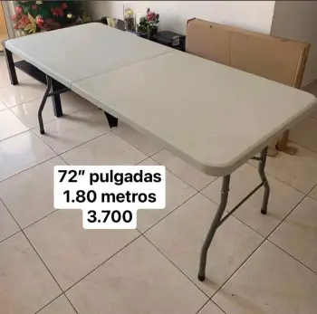 Mesas plegables 72” y 60” pulgadas