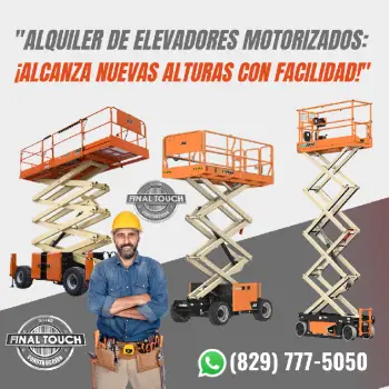 Alquilamos tijerillas elevadoras de oportunidad