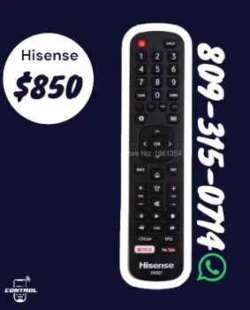 Control hisense para smart tv