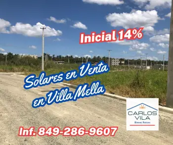 Solares en venta en villa mella santo domingo norte