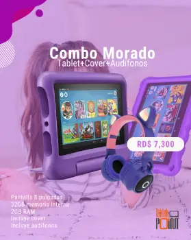 Combo morado - amazon fire 8 32gb memoria 2gb ram.