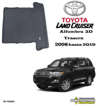 Alfombra toyota land cruiser 08-19 - lexus lx570 trasera 3d negra