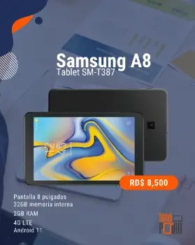 Samsung a8 -sm t387 en santo domingo dn