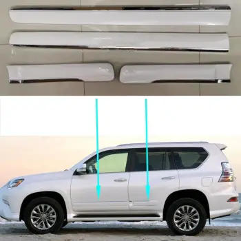 Ribete moldura puerta lexus gx460 blanco c/niquelado 16-20 js