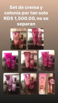 Set victorias secret pink y bath and body works. lea la descripción