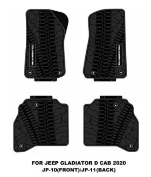 Alfombra jeep gladiator 20 oem negra js