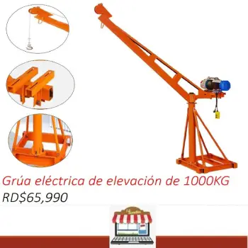 Grua polea electrica de gancho de elevacion giratoria winche de 1000kg