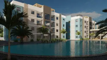 Proyecto de apartamentos de 12 y 3 habitaciones en veron punta cana