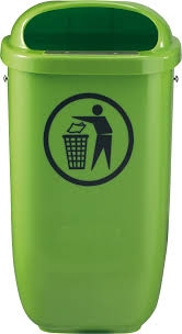 Litter bin / zafacon tipo poste grado industrial 50l/ 13 galones.