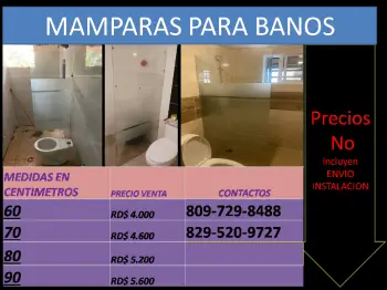 Mampara para banos