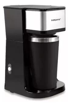 Cafetera eléctrica sokany sk-1123 personal con vaso termico