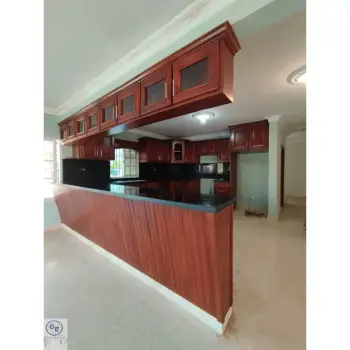 Cocina en madera de caoba