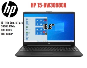Laptop hp noteboook 15.6 i3 11th gen iris g4 8gb ddr4 500gb ssd nvme 2