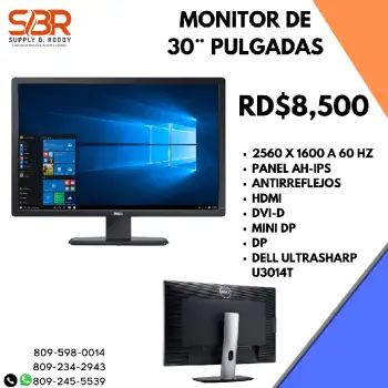 Monitor 30 pulgadas dell hdmi